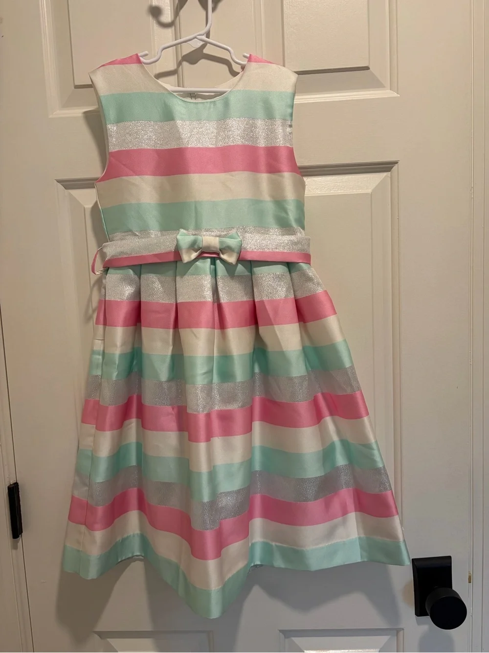 Rachel Riley Girl's Sparkle Striped Party Dress 8y